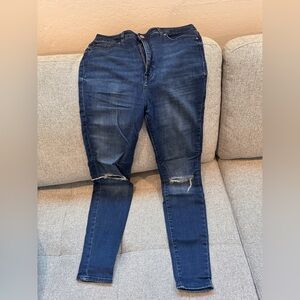 Forever 21 Dark Blue Skinny Jeans